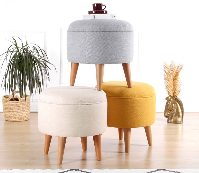 Atelier Del Sofa Puf Bohemio Cream